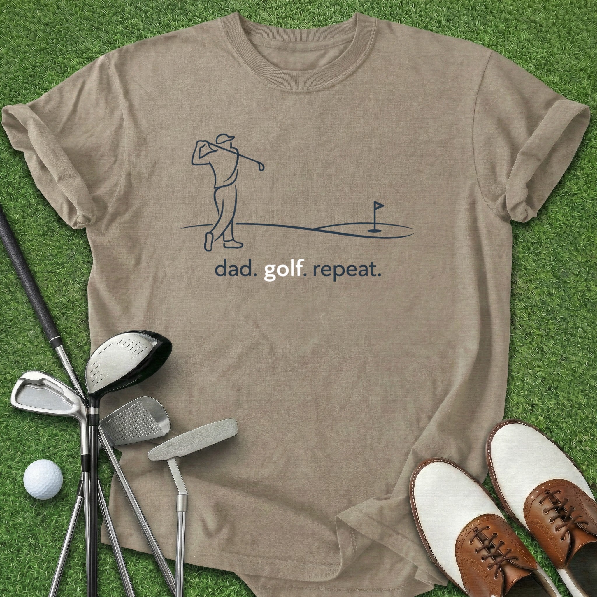 Dad Golf Repeat T-Shirt