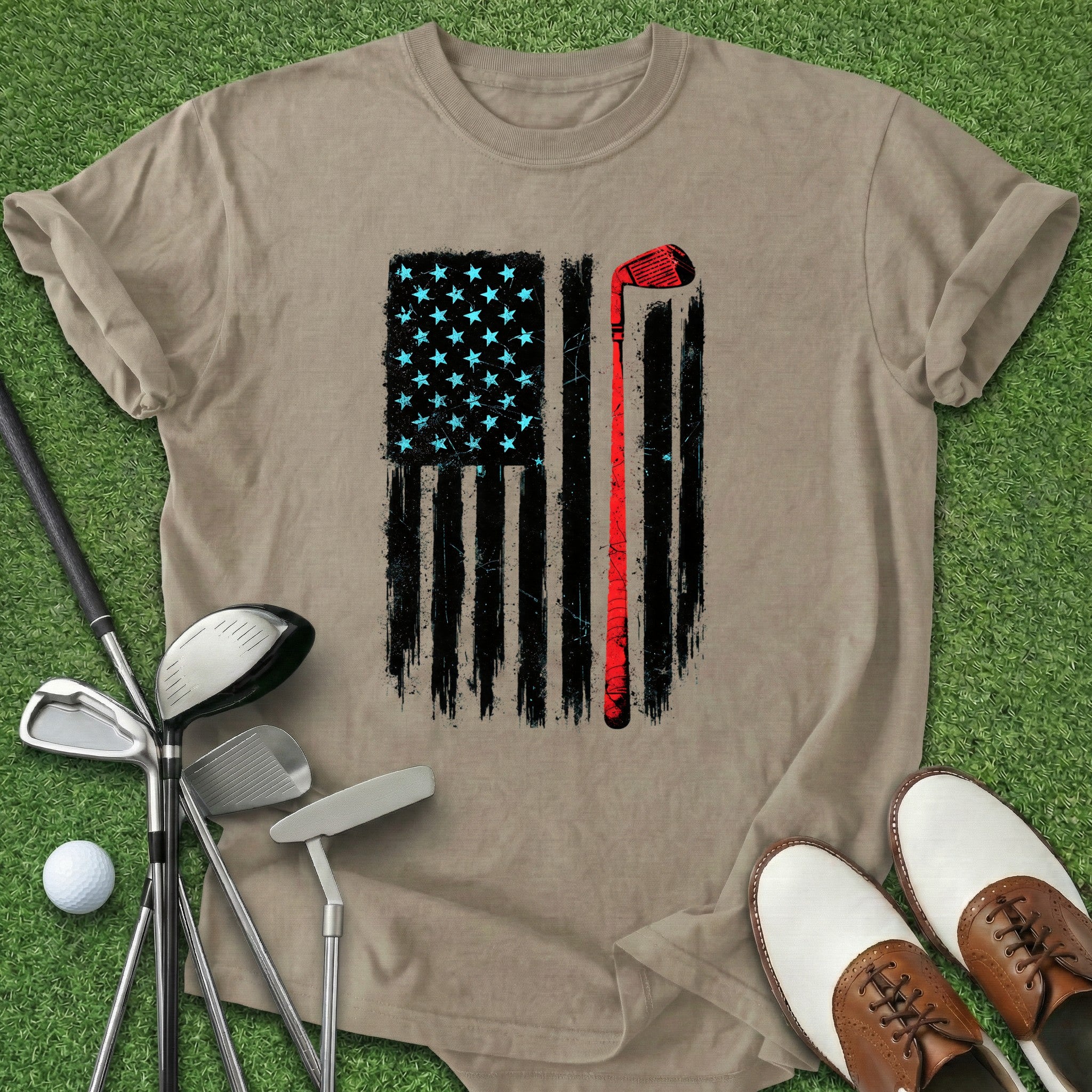 USA Golf Flag T-Shirt