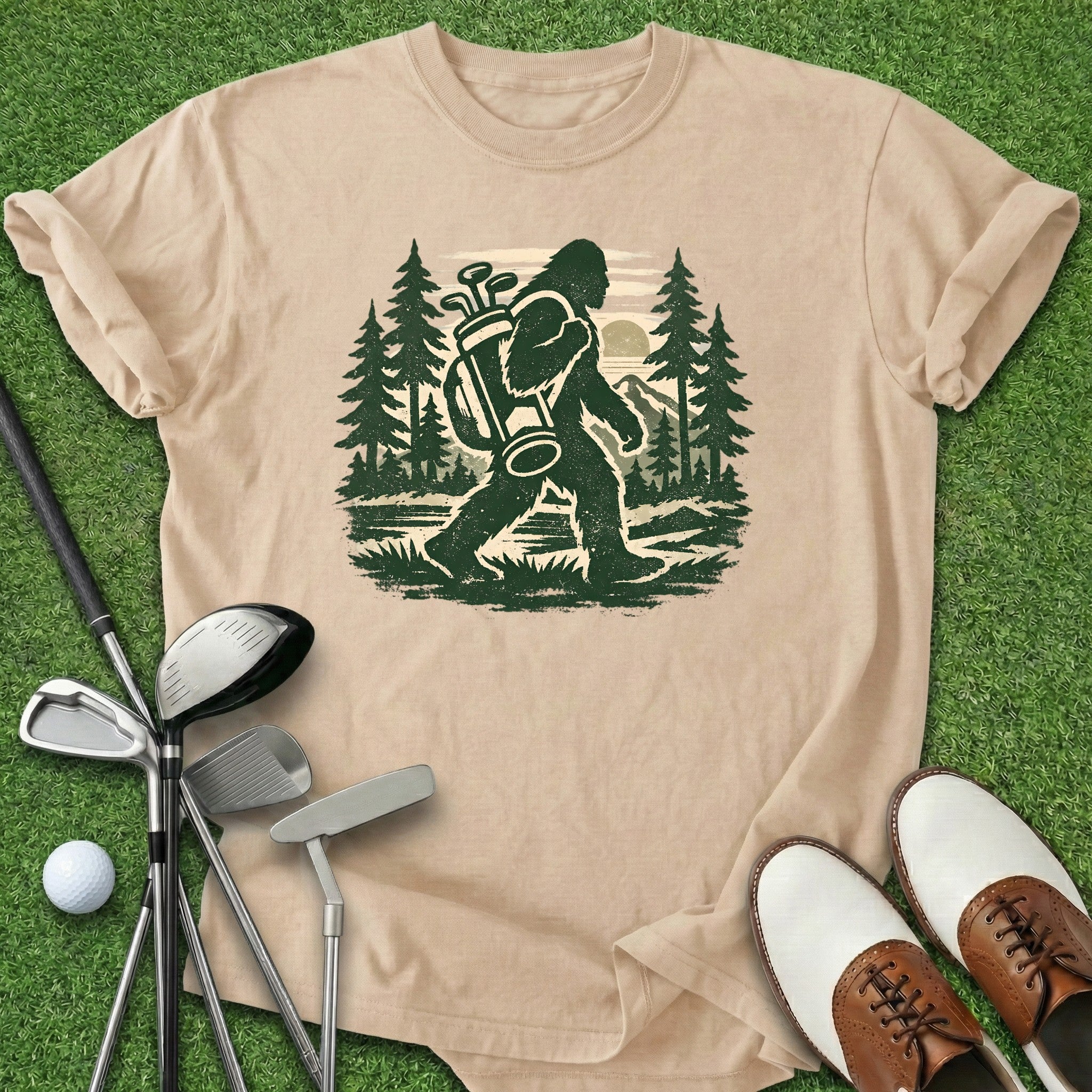 Bigfoot Golfing T-Shirt