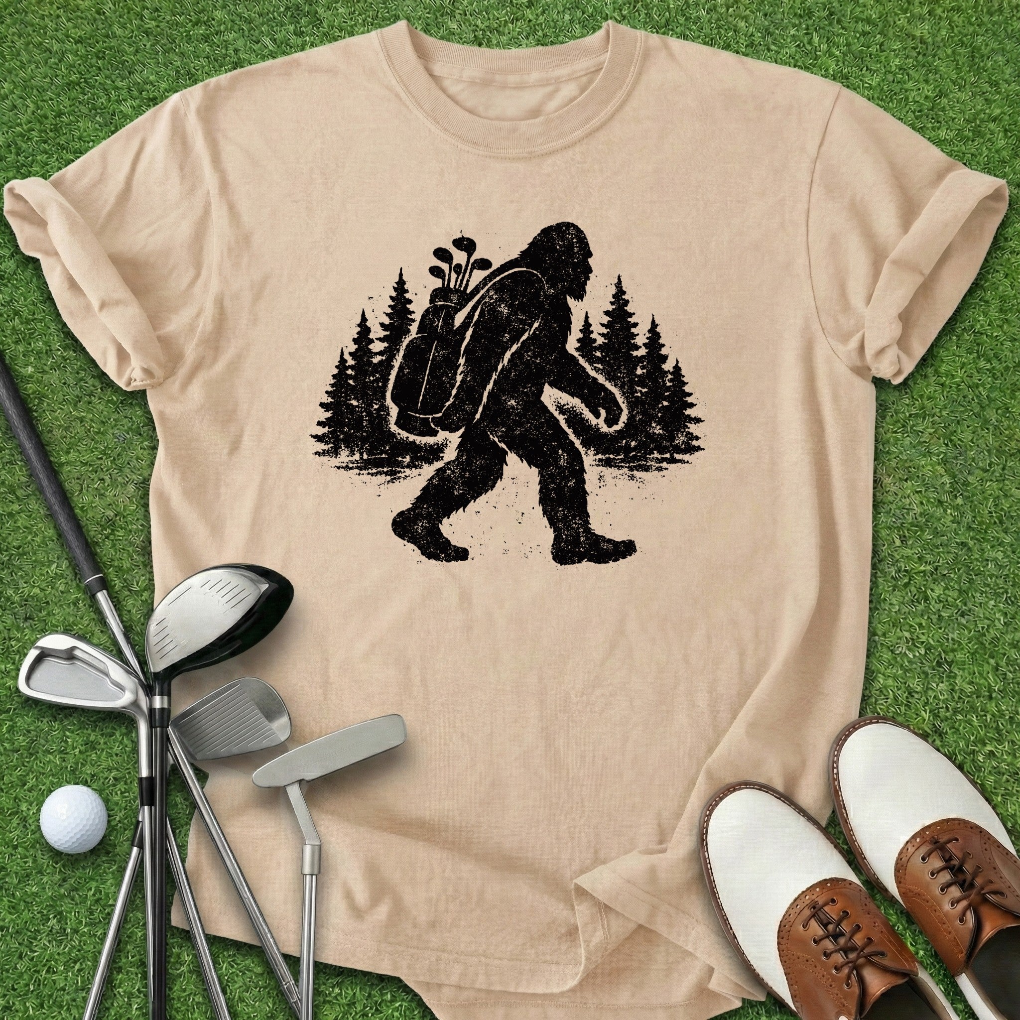 Bigfoot Golfing T-Shirt