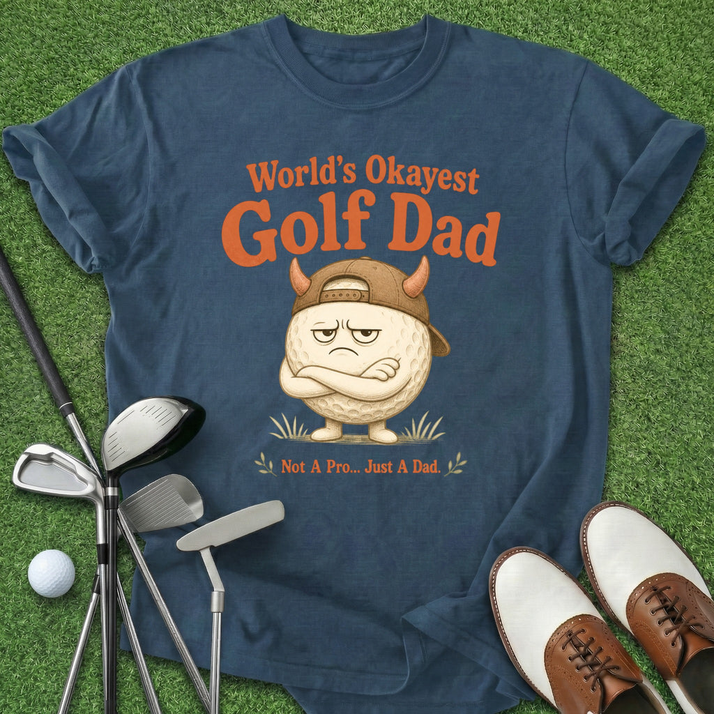 Worlds Okayest Golf Dad T-Shirt