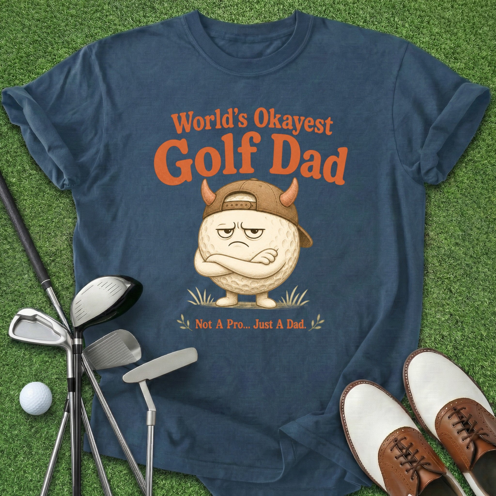 Worlds Okayest Golf Dad T-Shirt
