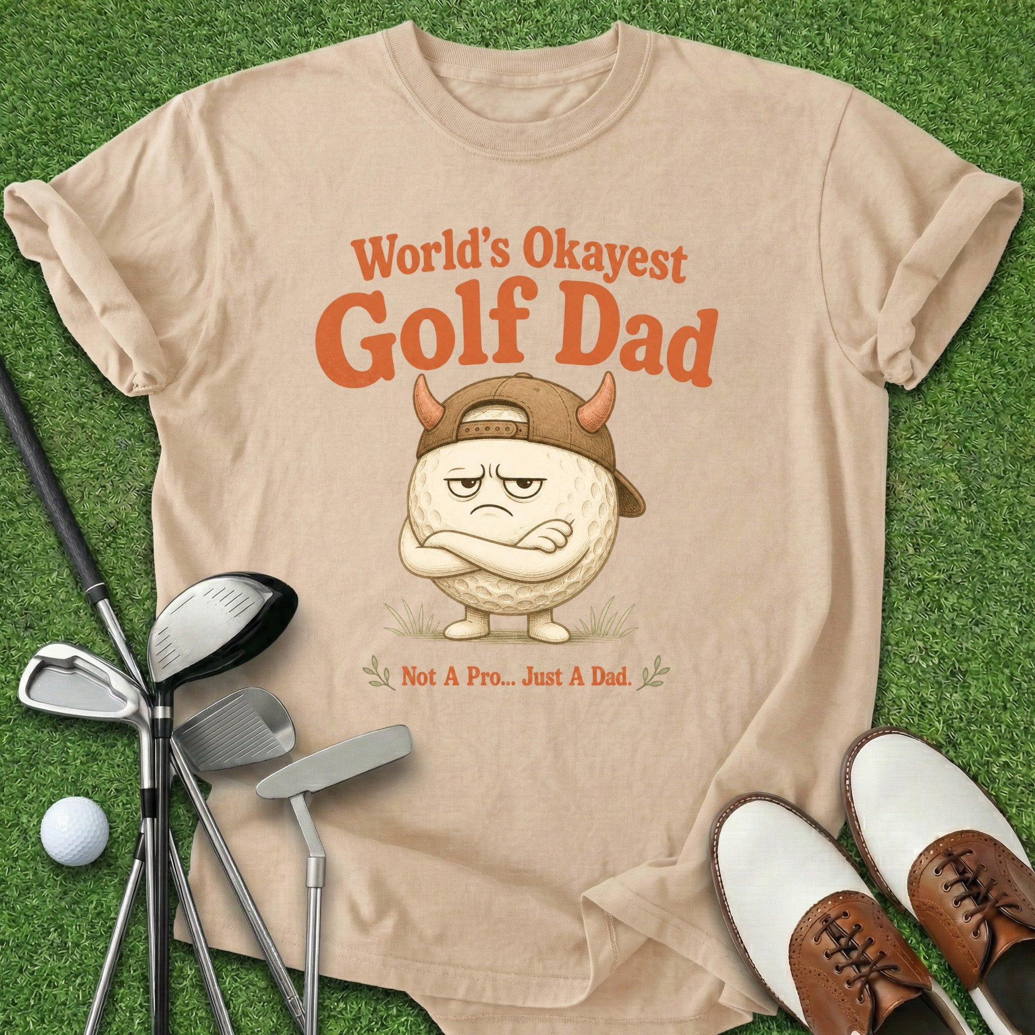 Worlds Okayest Golf Dad T-Shirt