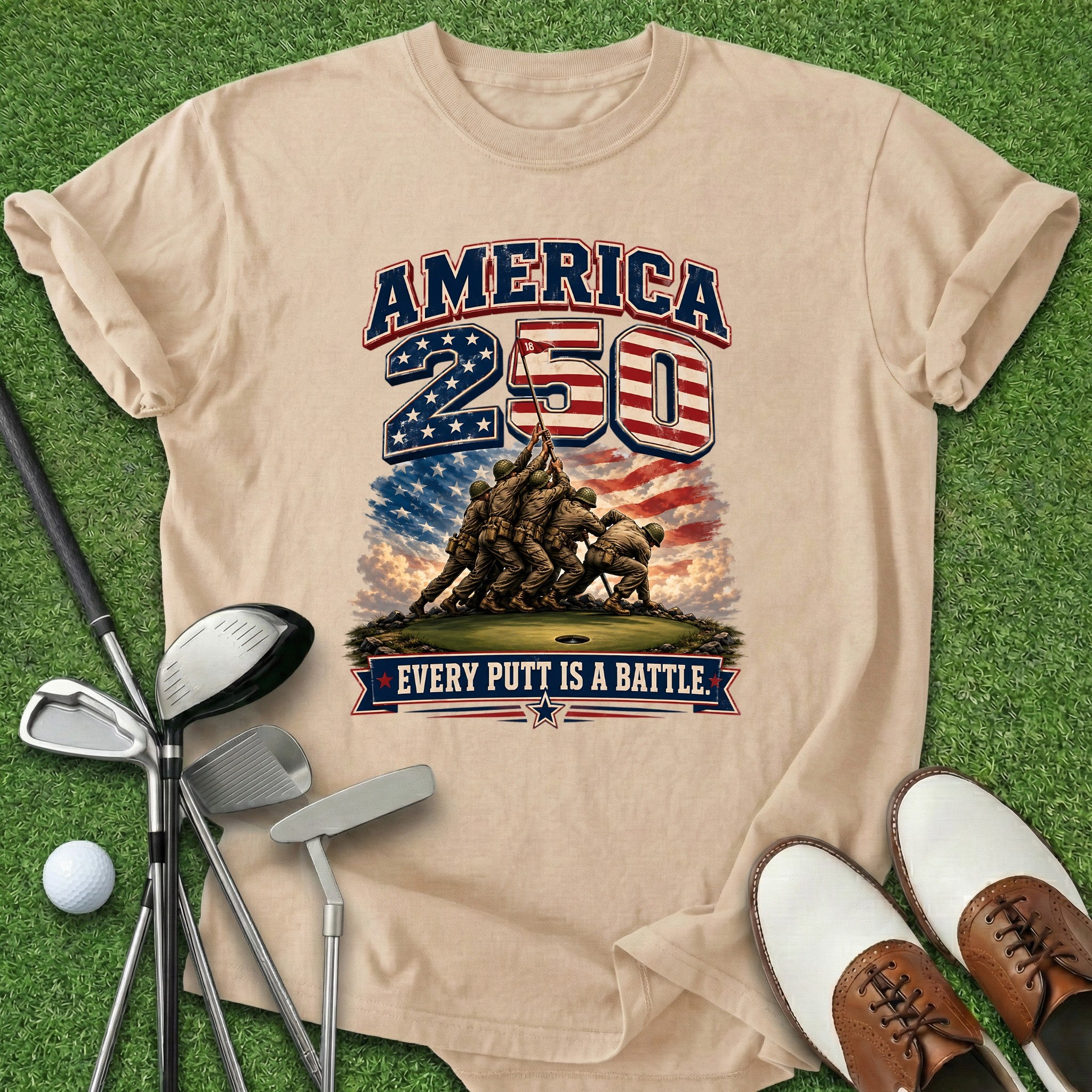 America 250 Golf T-Shirt