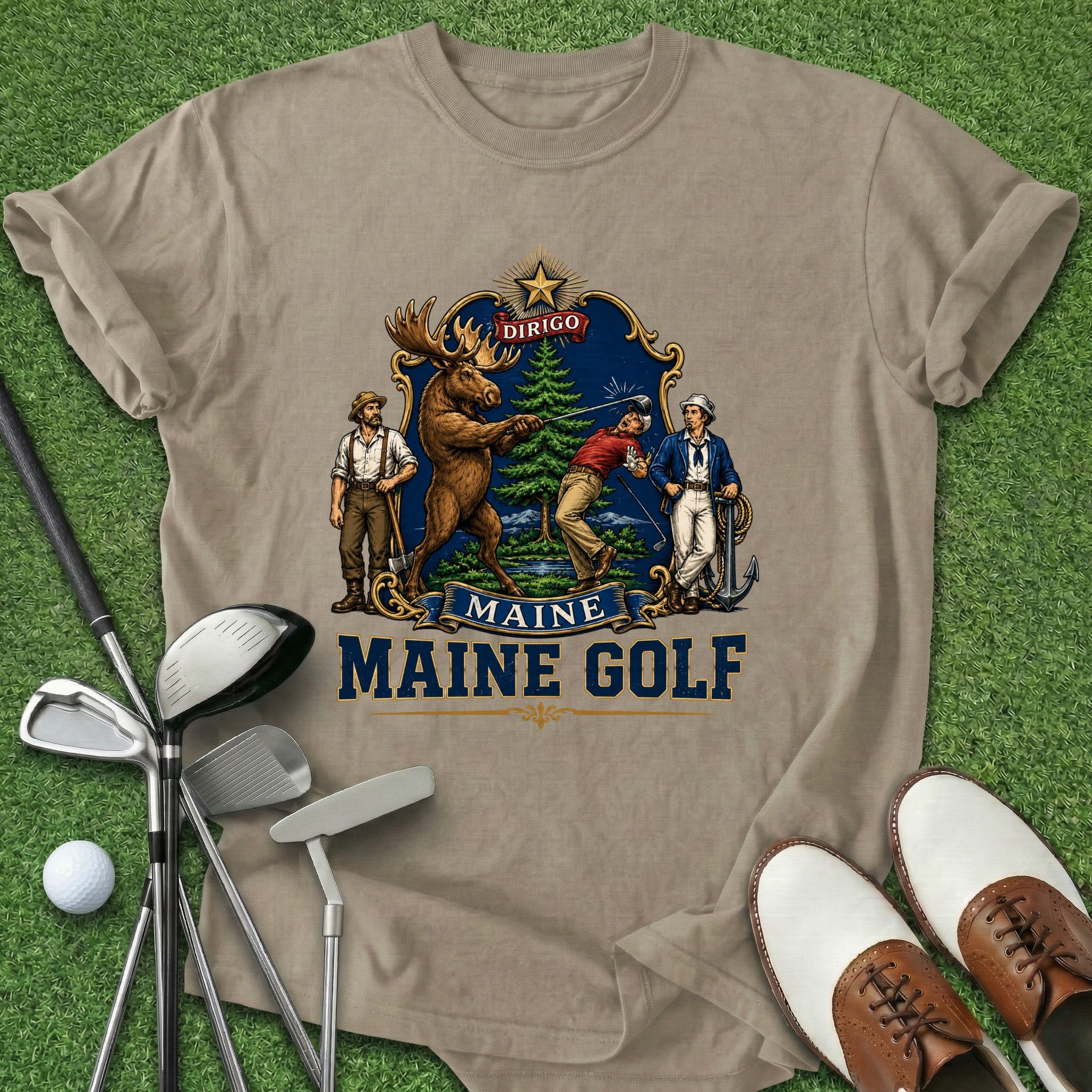 Maine Golf T-Shirt