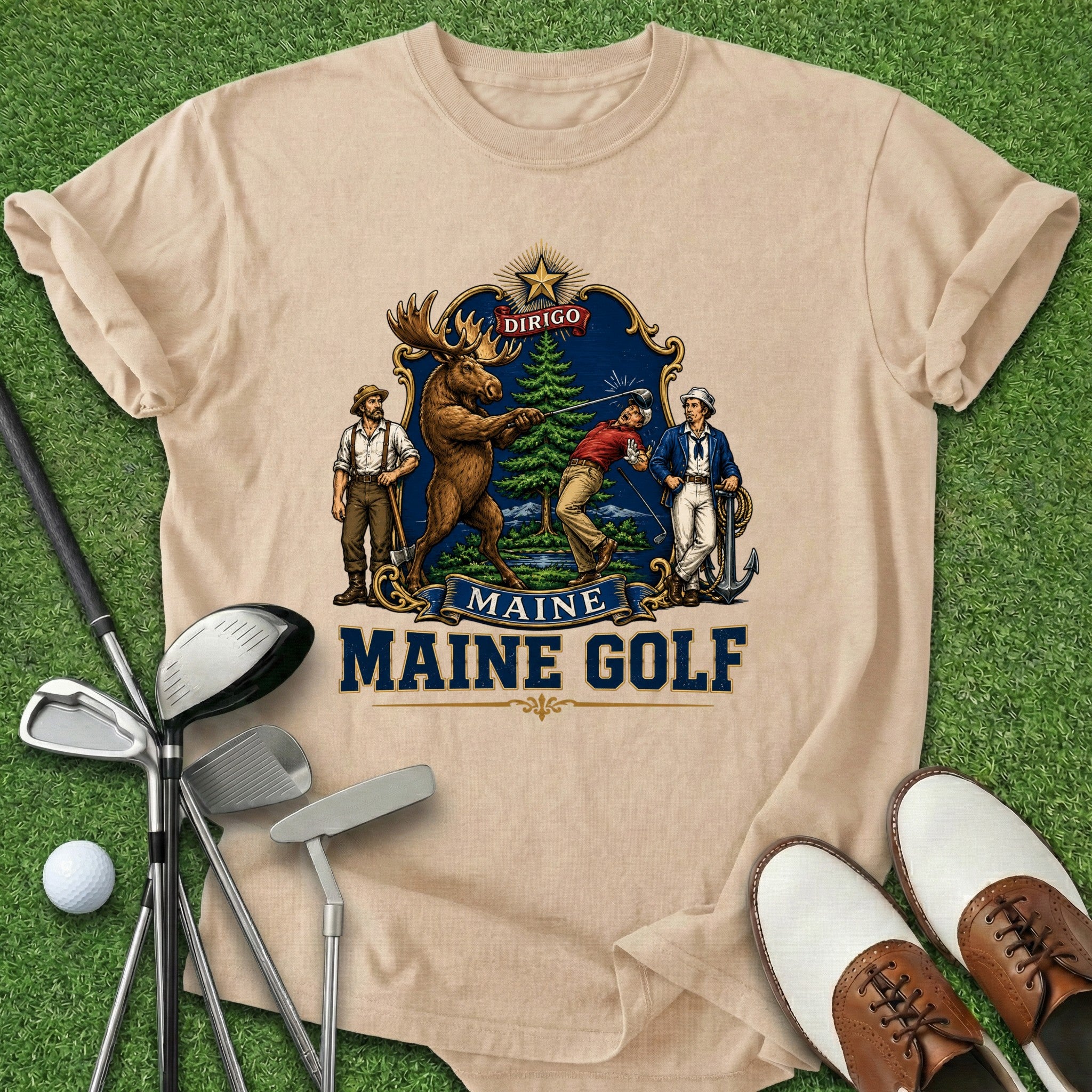 Maine Golf T-Shirt