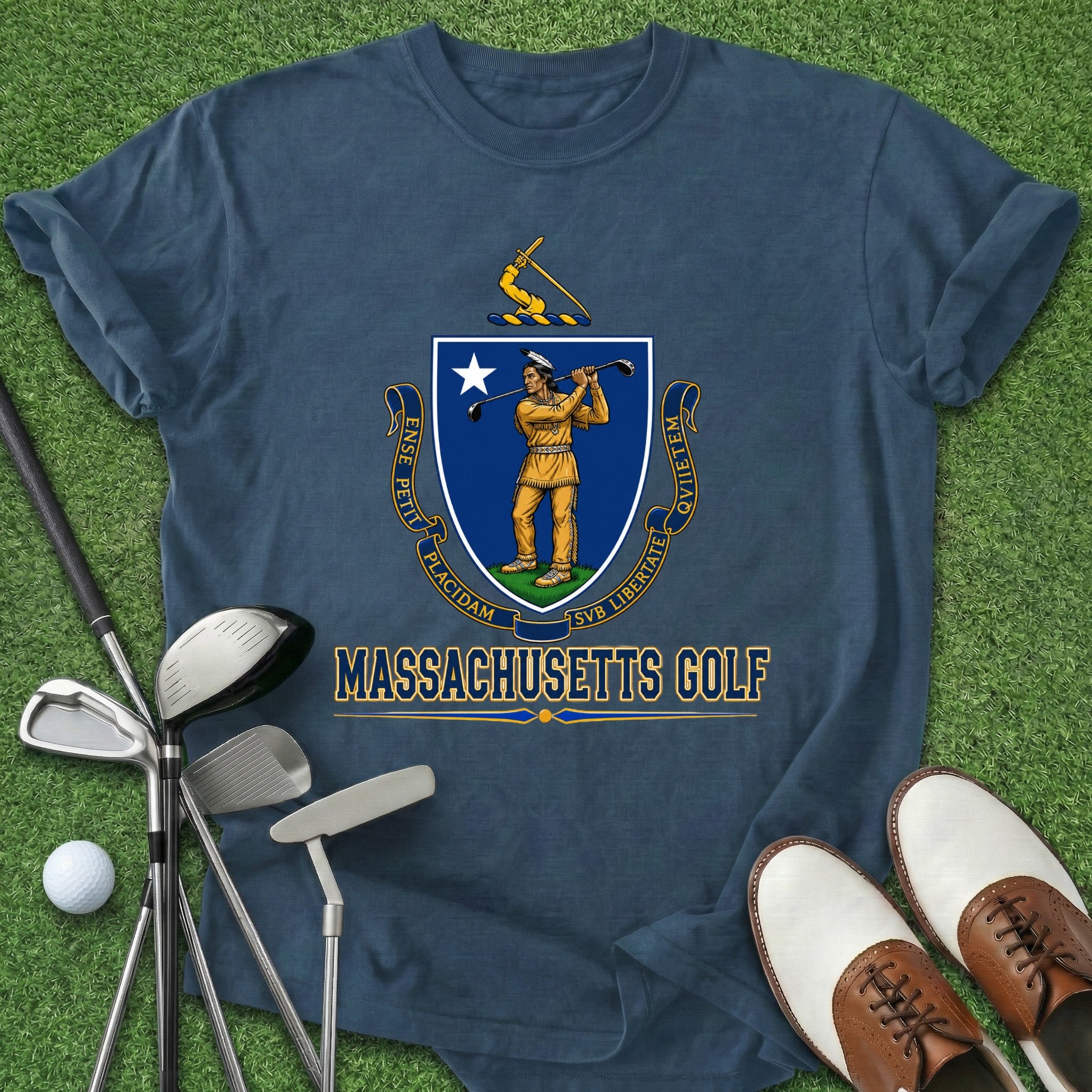 Massachusetts Golf T-Shirt