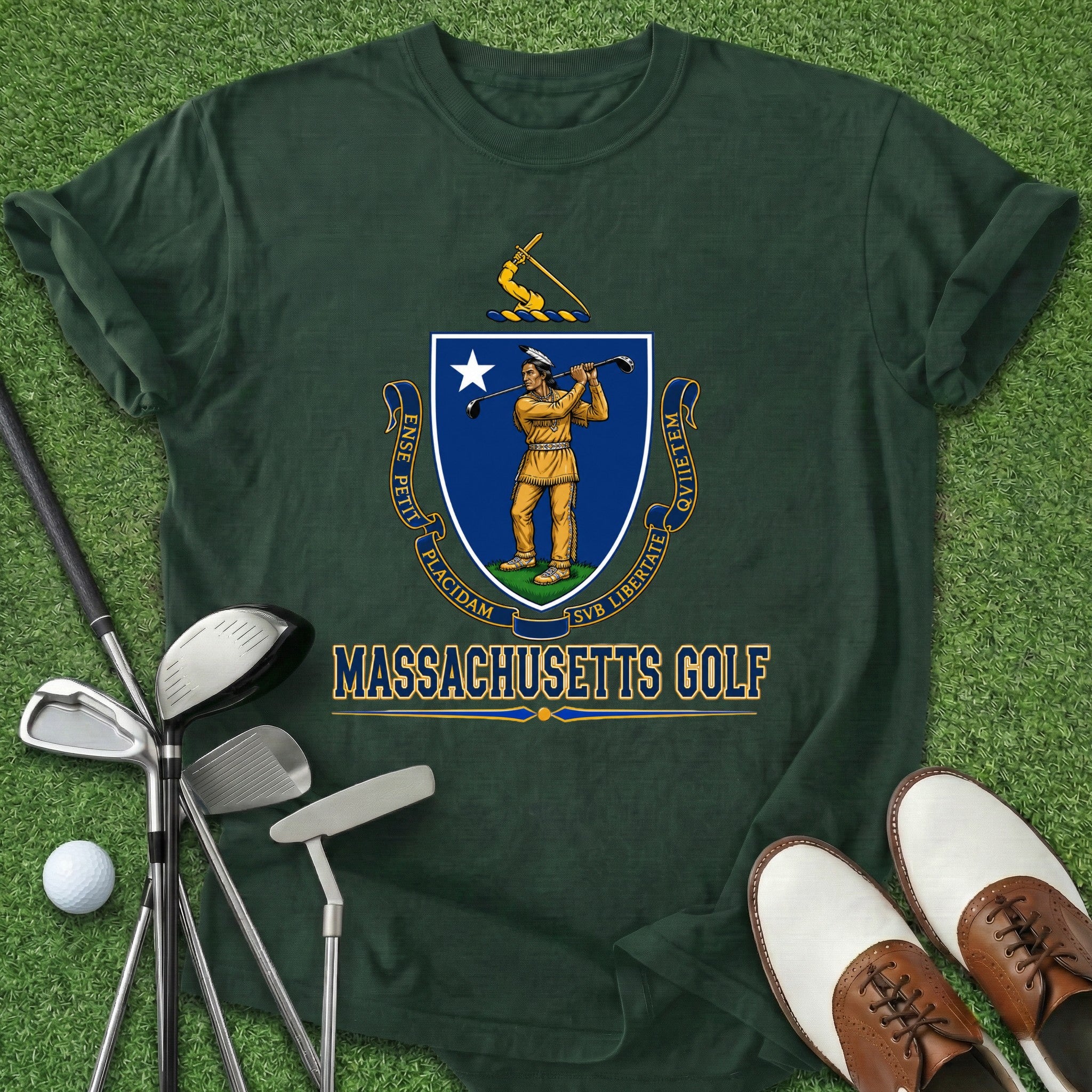 Massachusetts Golf T-Shirt