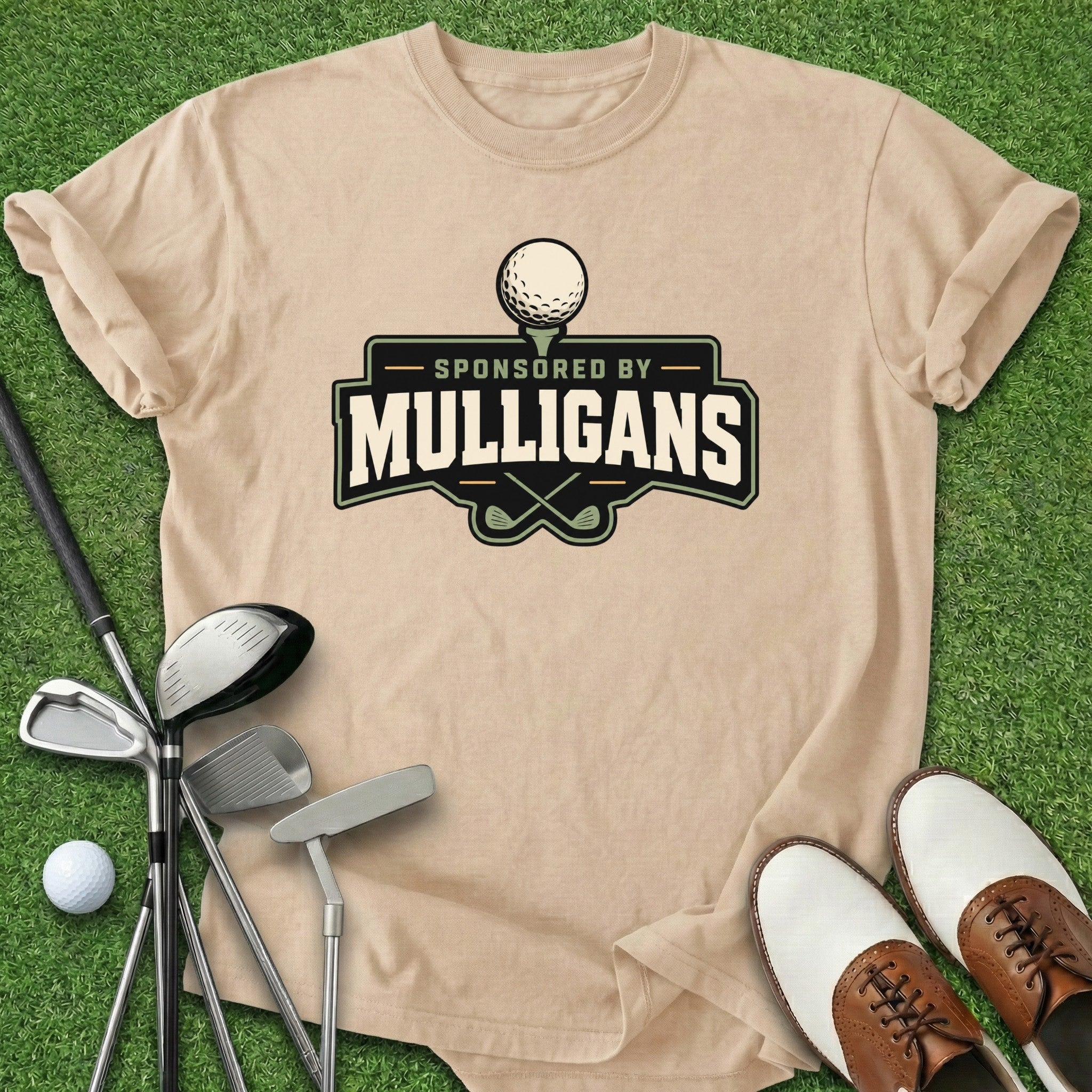 Sponsored By Mulligans T-Shirt