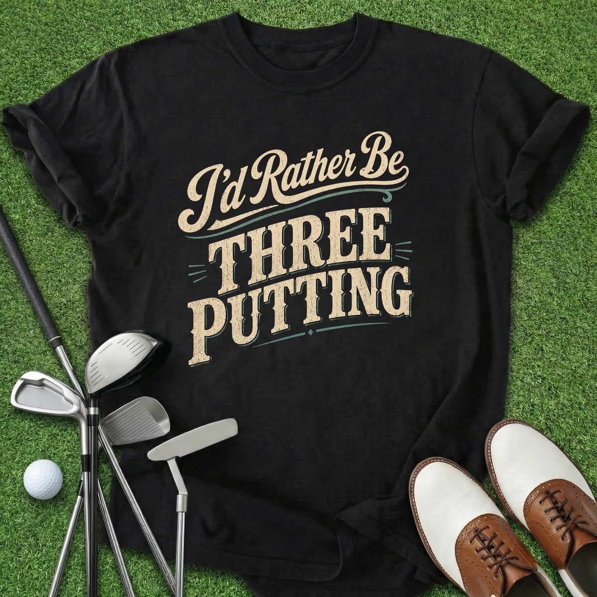 Rather Be Three Putting T-Shirt