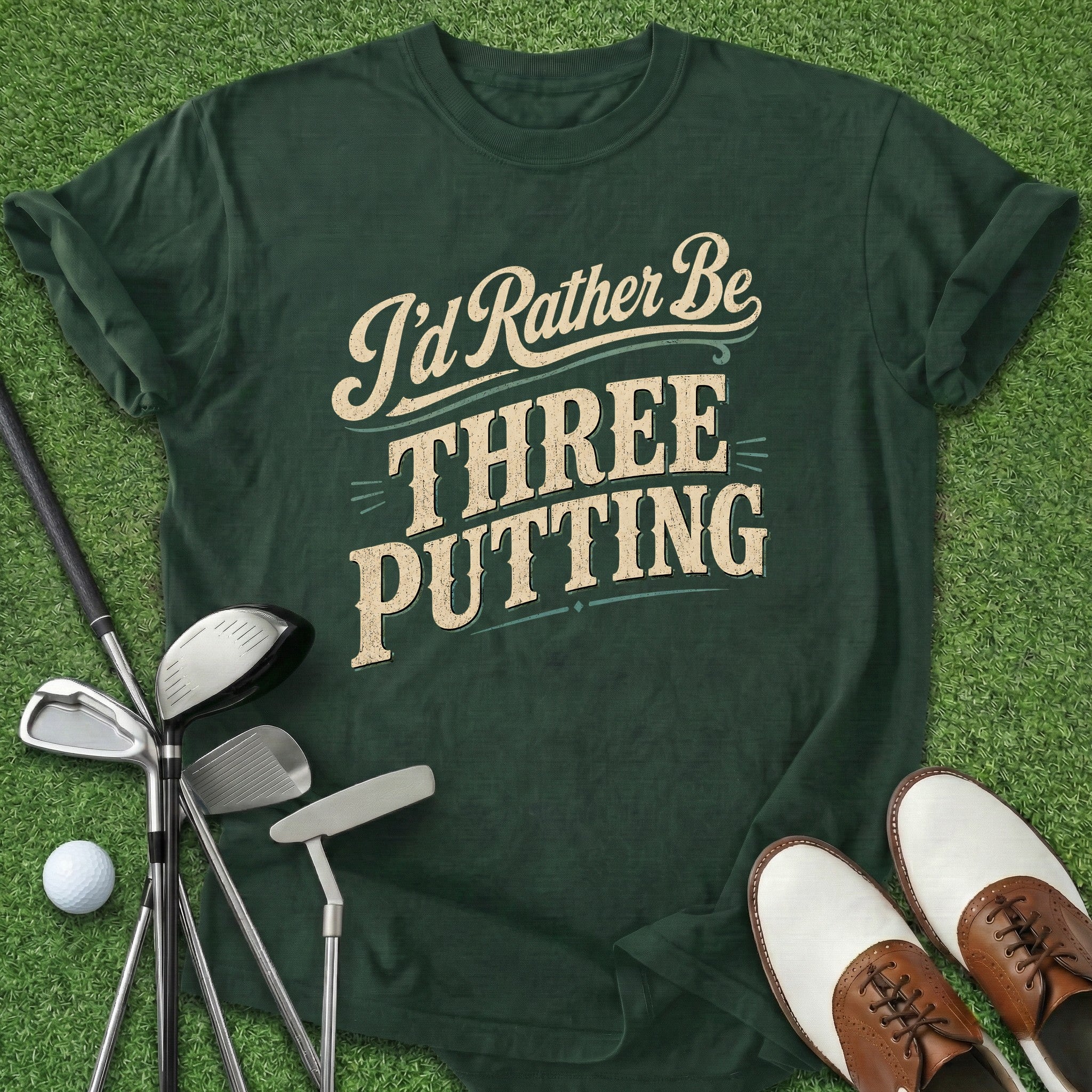 Rather Be Three Putting T-Shirt
